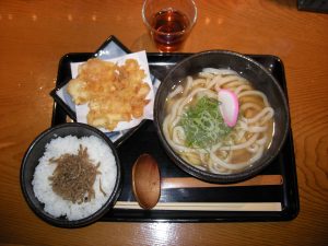 雅楽かきあげうどん（温）