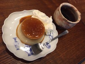 生クリーム付き焼きプリン with 成城石井ブレンド