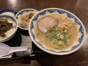 高菜ごはんのラーメンセット