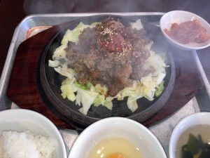 牛焼肉鉄板定食
