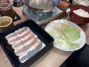 しゃぶしゃぶのランチ