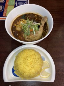 チキンレッグと野菜のスープカレー